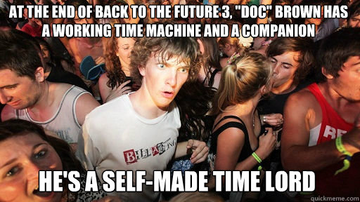 at the end of back to the future 3, 