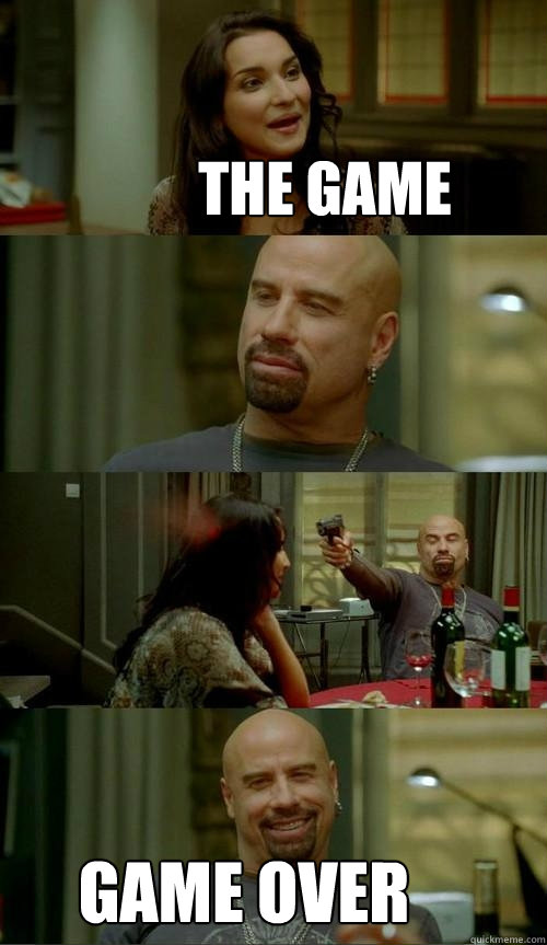 the game game over  Skinhead John