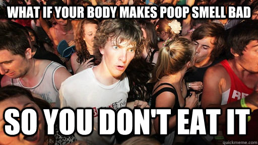 What if your body makes poop smell bad So you don't eat it  Sudden Clarity Clarence