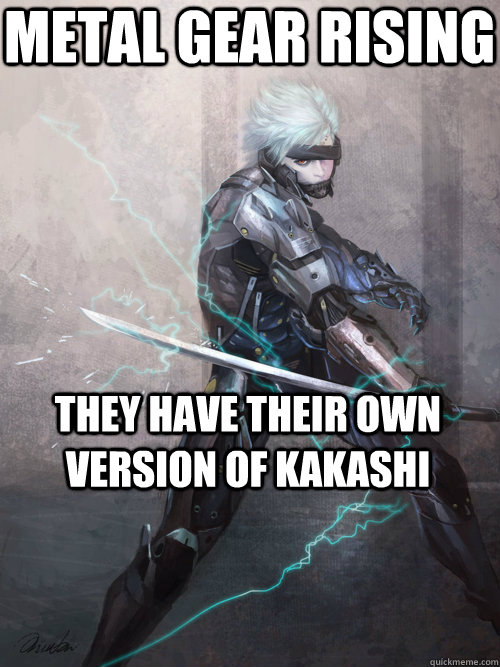 Metal gear rising They have their own version of kakashi  Raiden the white devil