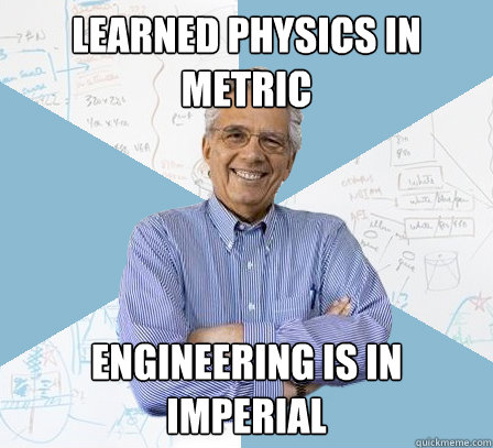 learned physics in metric engineering is in imperial   EngineeringProfessor