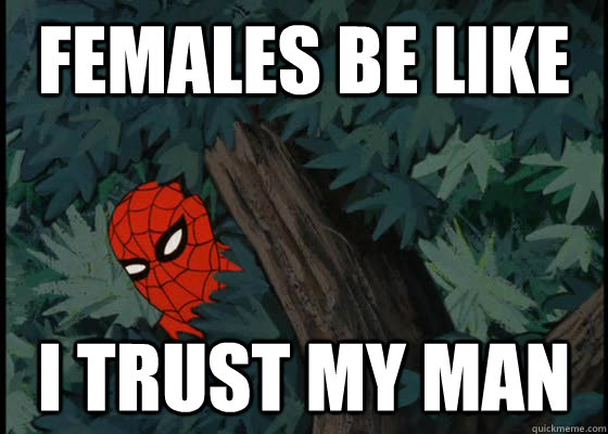 Females be like I trust my man  60s Spiderman