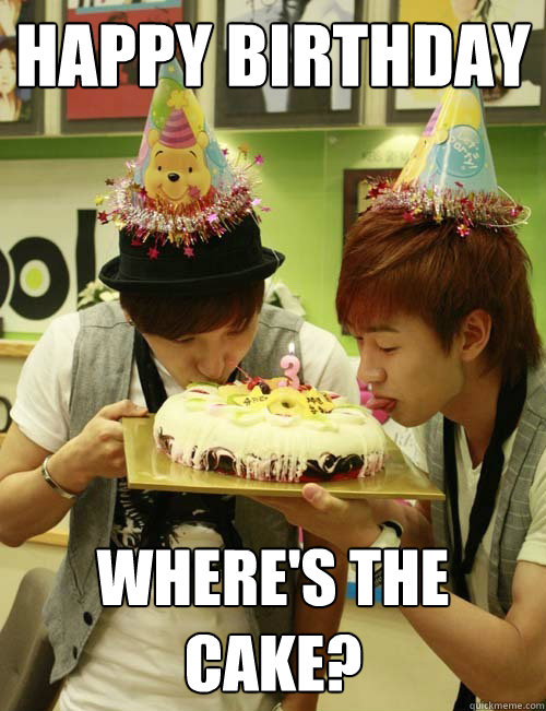 Happy Birthday Where's the cake? - Happy Birthday Where's the cake?  super junior birthday