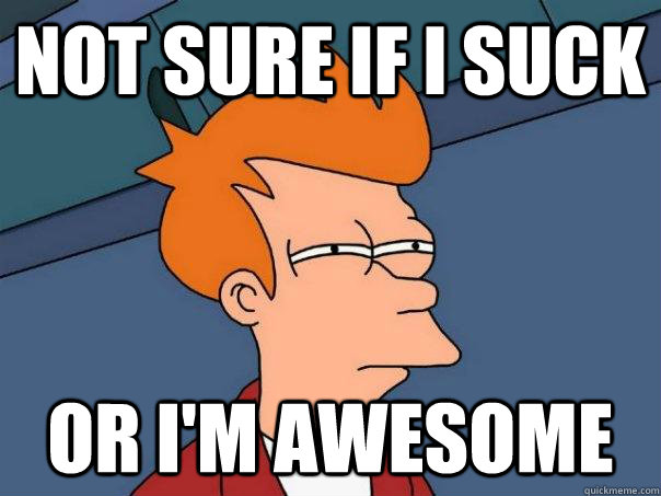 Not sure if i suck Or i'm awesome - Not sure if i suck Or i'm awesome  Futurama Fry