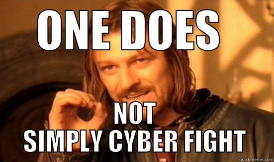 ONE DOES  NOT SIMPLY CYBER FIGHT Boromir