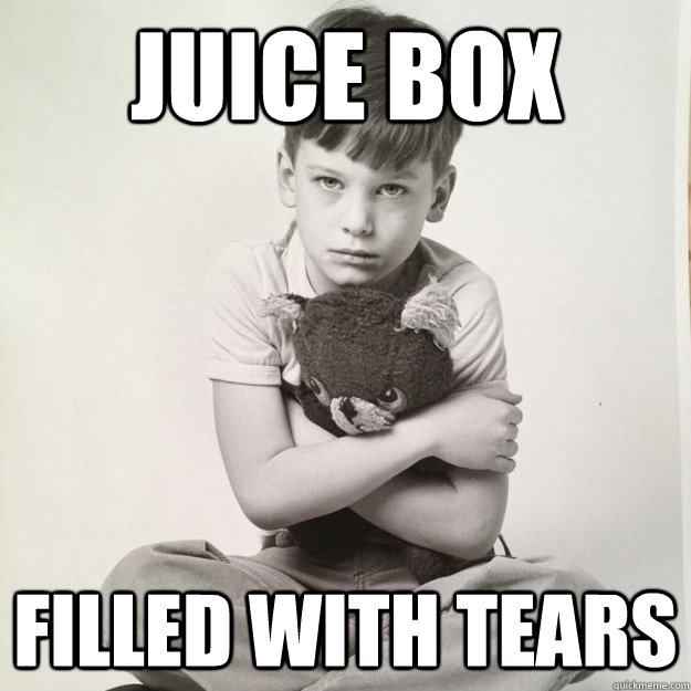 Juice Box Filled with Tears  Tween Angst