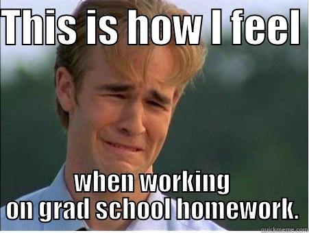 THIS IS HOW I FEEL  WHEN WORKING ON GRAD SCHOOL HOMEWORK. 1990s Problems