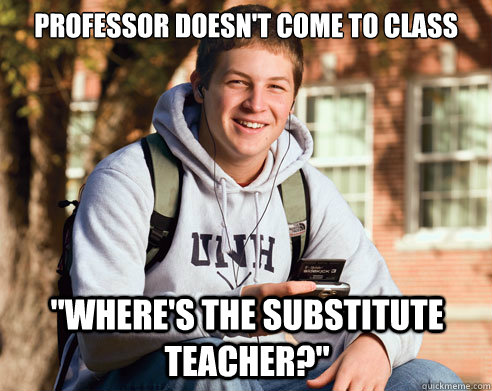 Professor doesn't come to class 