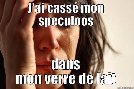 J'AI CASSÉ MON SPECULOOS DANS MON VERRE DE LAIT First World Problems