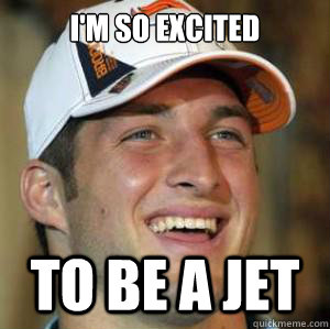 I'm so excited to be a jet  