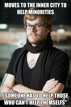 Moves to the inner city to help minorities 