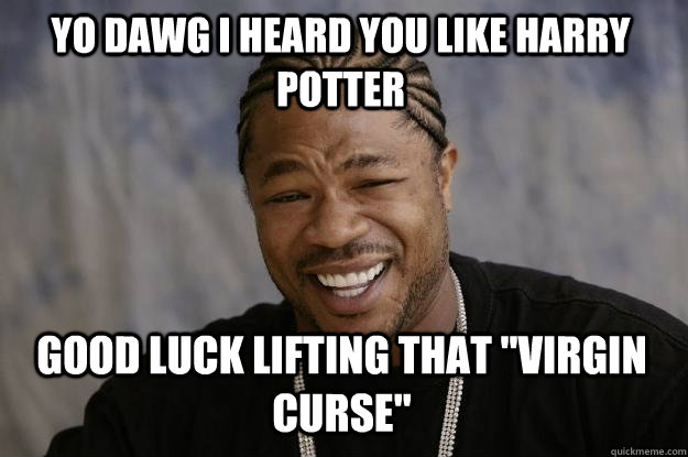 Yo dawg I heard you like Harry potter Good luck lifting that 