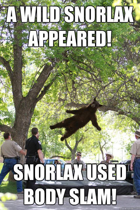 A wild snorlax appeared! snorlax used body slam!  