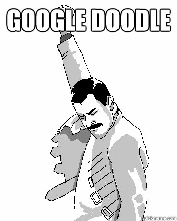 Google Doodle  - Google Doodle   Freddie Mercury