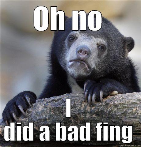 OH NO I DID A BAD FING Confession Bear
