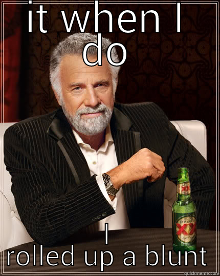 IT WHEN I DO I ROLLED UP A BLUNT The Most Interesting Man In The World