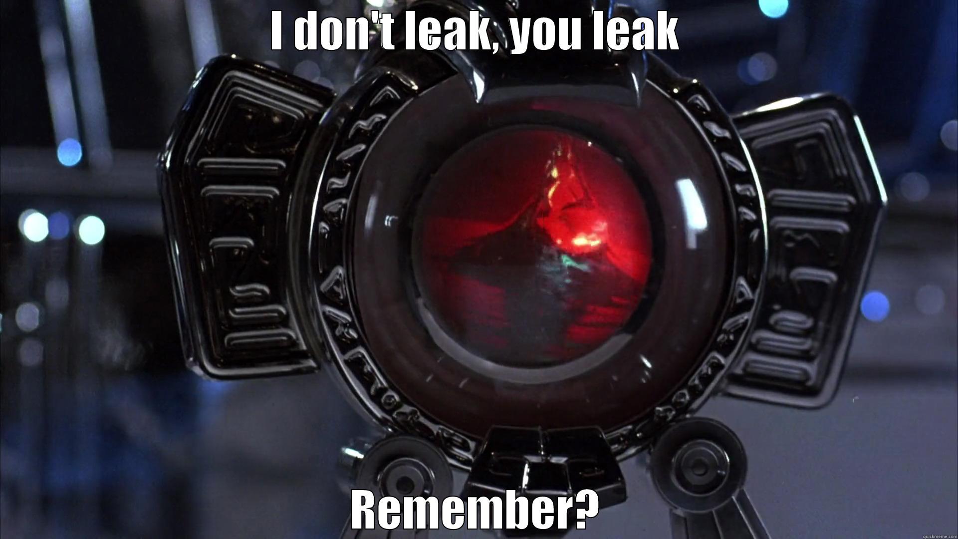 I DON'T LEAK, YOU LEAK REMEMBER? Misc