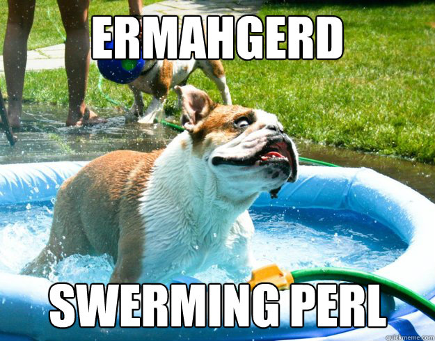 ERMAHGERD swerming perl  ERMAHGERD