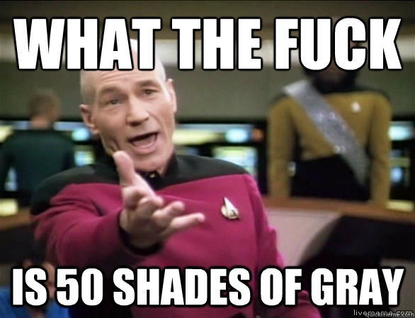 what the fuck is 50 shades of gray  Annoyed Picard HD