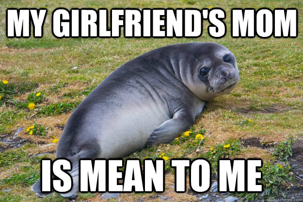 MY GIRLFRIEND'S MOM IS MEAN TO ME - MY GIRLFRIEND'S MOM IS MEAN TO ME  sad seal