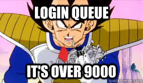 LOGIN Queue It's over 9000 - LOGIN Queue It's over 9000  Misc