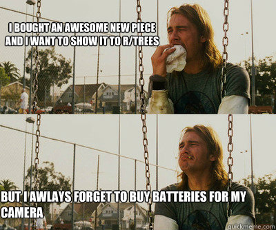 I bought an awesome new piece and I want to show it to r/trees but I awlays forget to buy batteries for my camera  First World Stoner Problems