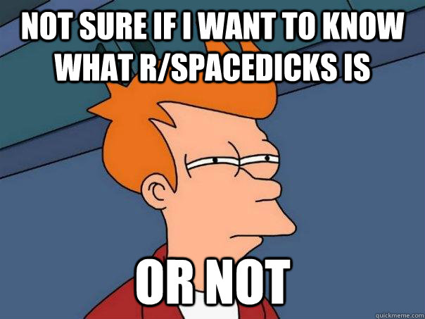 Not sure if i want to know what r/spacedicks is or not - Not sure if i want to know what r/spacedicks is or not  Futurama Fry