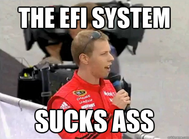 The EFI system sucks ass  