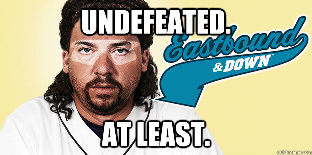 UNDEFEATED. AT LEAST.  varsity blues