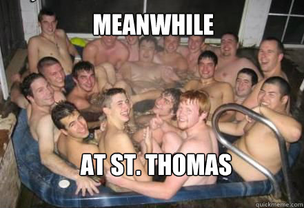 Meanwhile  at St. Thomas  