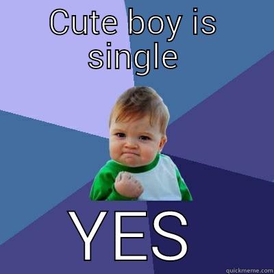 CUTE BOY IS SINGLE YES Success Kid