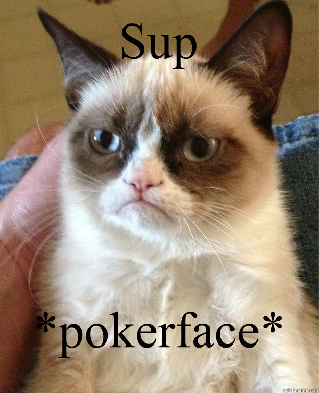 Sup *pokerface* - Sup *pokerface*  Grumpy Cat