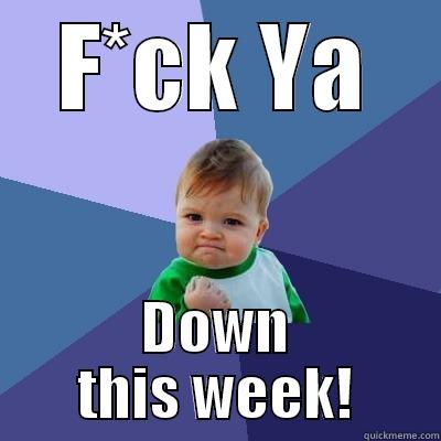 f*ck ya - F*CK YA DOWN THIS WEEK! Success Kid