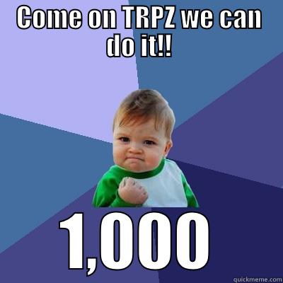 COME ON TRPZ WE CAN DO IT!! 1,000 Success Kid
