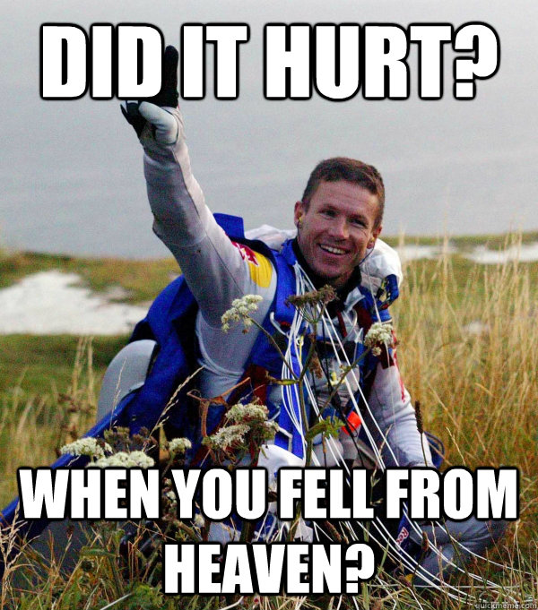 Did it hurt? When you fell from heaven? - Did it hurt? When you fell from heaven?  Misc