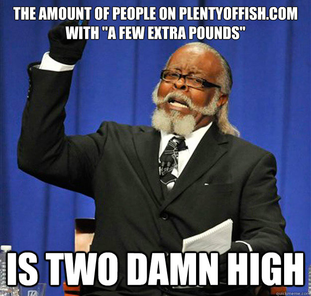 The amount of people on Plentyoffish.com with 