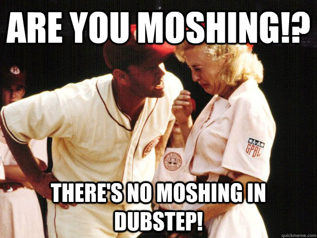 Are you moshing!? There's no moshing in Dubstep! - Are you moshing!? There's no moshing in Dubstep!  Misc