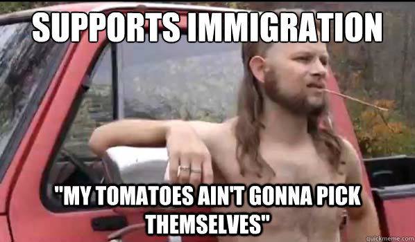 Supports immigration 