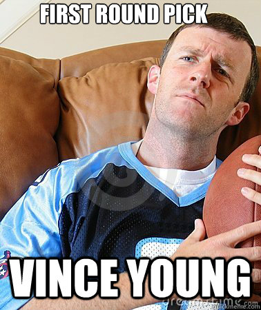 first round pick VINCE YOUNG  Fantasy Football Guy