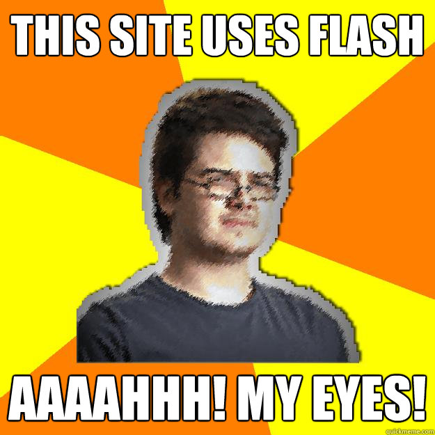 this site uses flash AAAAHHH! my eyes!  