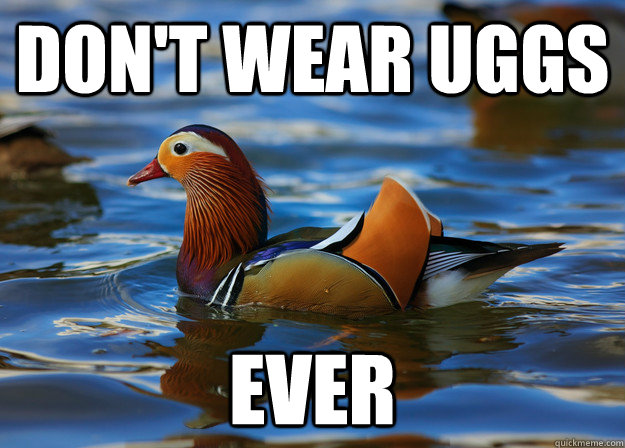 Don't Wear Uggs EVER - Don't Wear Uggs EVER  Fashion Advice Mallard