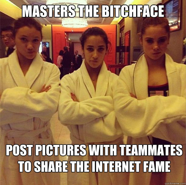 Masters the bitchface Post pictures with teammates to share the internet fame - Masters the bitchface Post pictures with teammates to share the internet fame  Misc