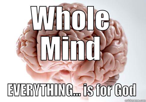 Brain Use - WHOLE MIND EVERYTHING... IS FOR GOD Scumbag Brain
