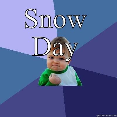 Snow day - SNOW DAY  Success Kid