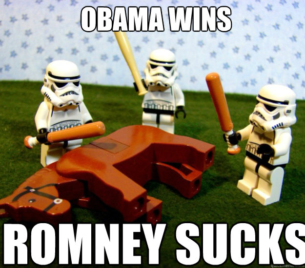 Obama wins Romney sucks  