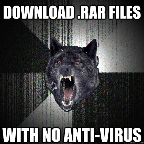 download .rar files with no anti-virus  Insanity Wolf