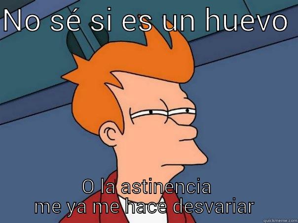 NO SÉ SI ES UN HUEVO  O LA ASTINENCIA ME YA ME HACE DESVARIAR  Futurama Fry