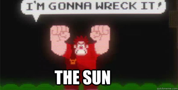 the sun  Wreck-It Ralph