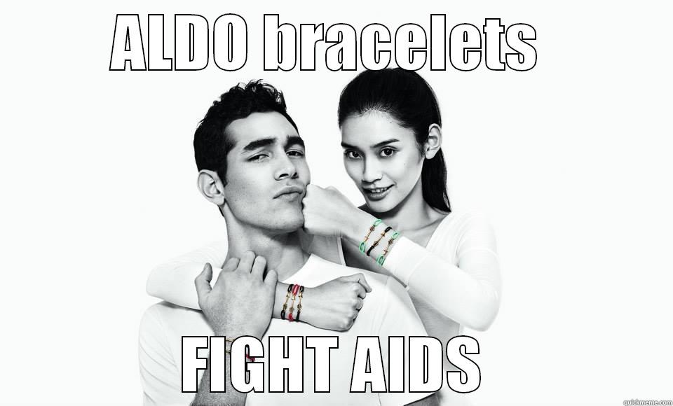 ALDO BRACELETS  FIGHT AIDS Misc