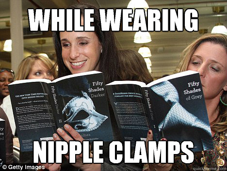 while wearing nipple clamps - while wearing nipple clamps  Perverted White Woman